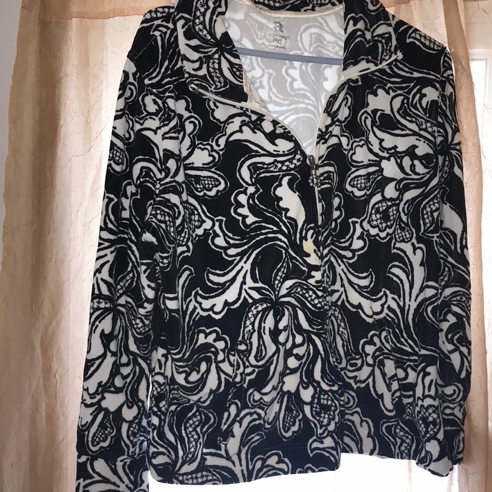 Print soft cotton jacket